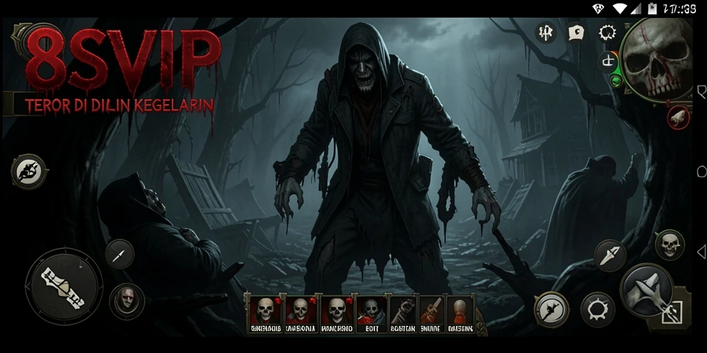Tampilan menegangkan dari gameplay 8SVIP saat mengeksplorasi tempat angker.