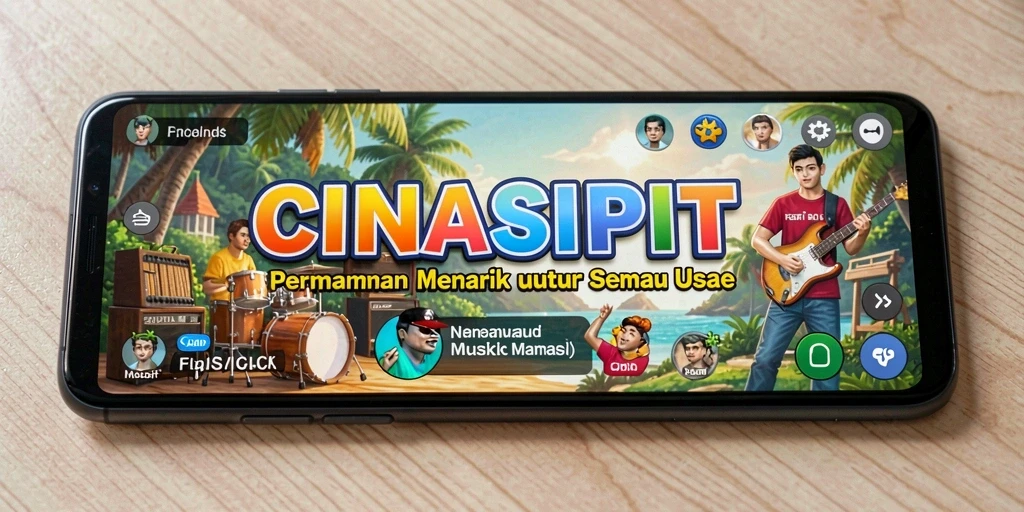 Tampilan gameplay CINASIPIT yang menyenangkan dan interaktif.