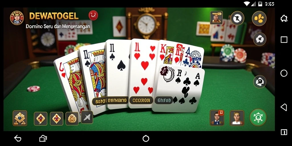 Screenshot DEWATOGEL menampilkan gameplay seru permainan Domino.