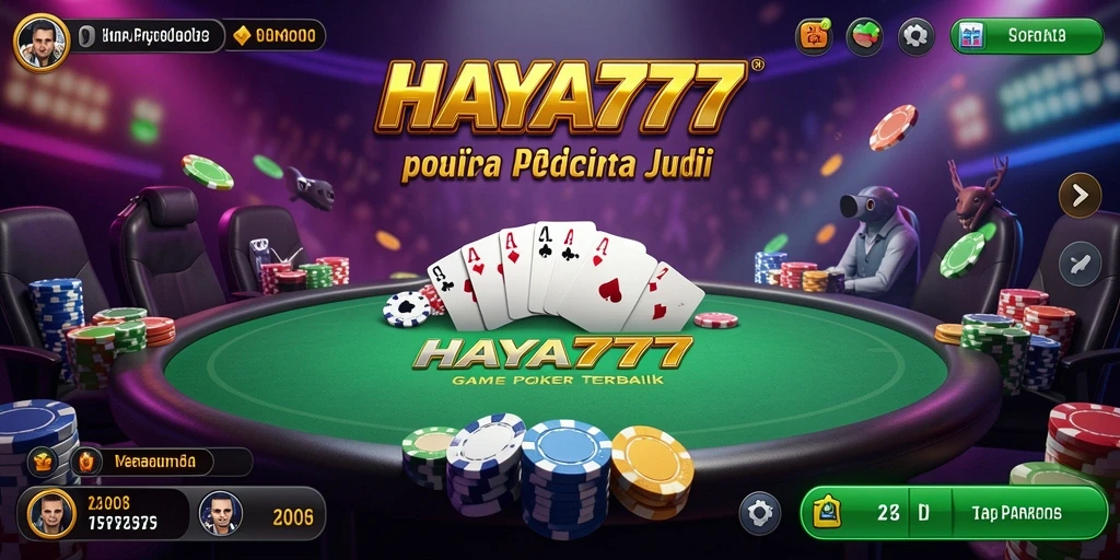 Tangkapan layar HAYA777 menunjukkan gameplay Poker yang seru dan menegangkan.