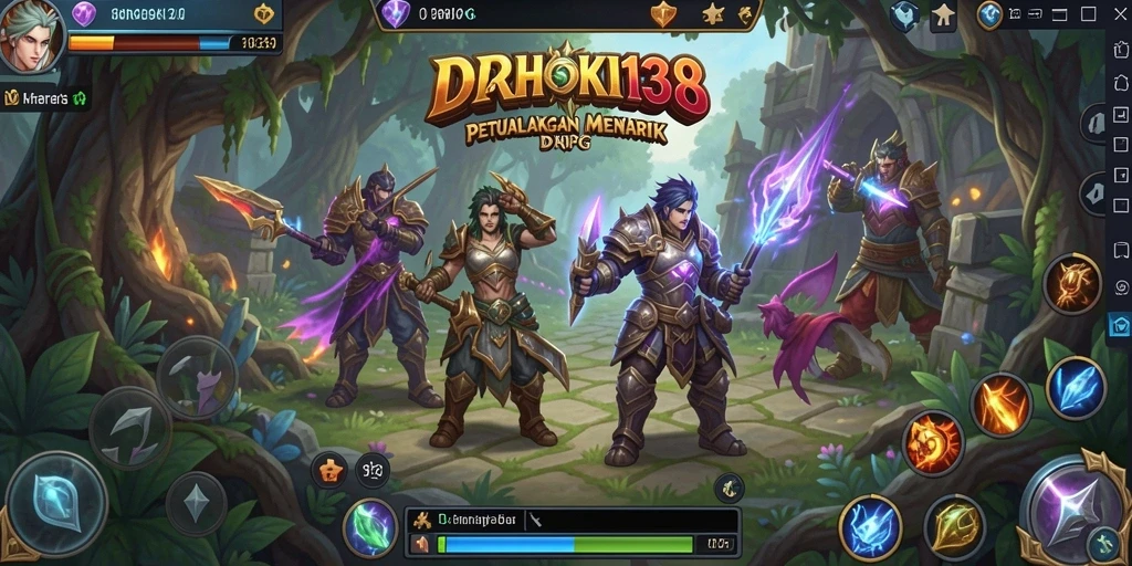 Gameplay mendebarkan di dunia fantasi ARPG.
