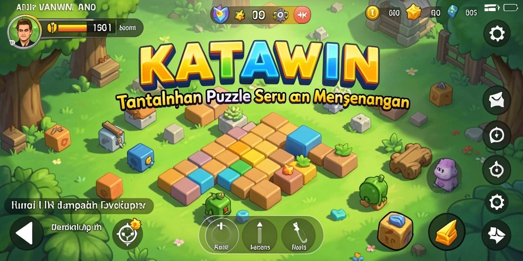 Tampilan gameplay KATAWIN yang menantang dan menarik.