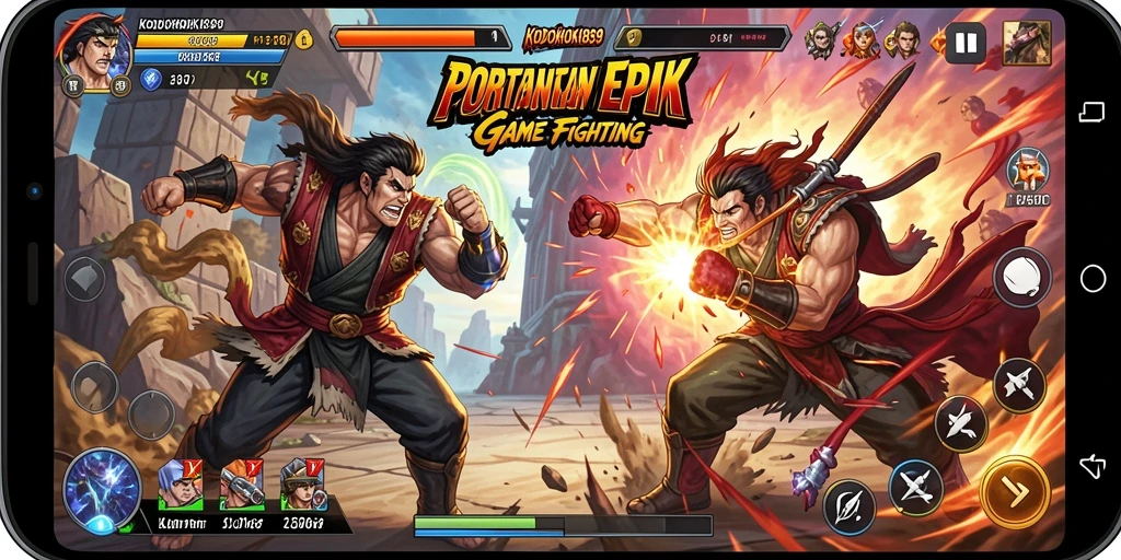 Screenshot KODOKHOKI889 menampilkan pertarungan seru antar karakter.