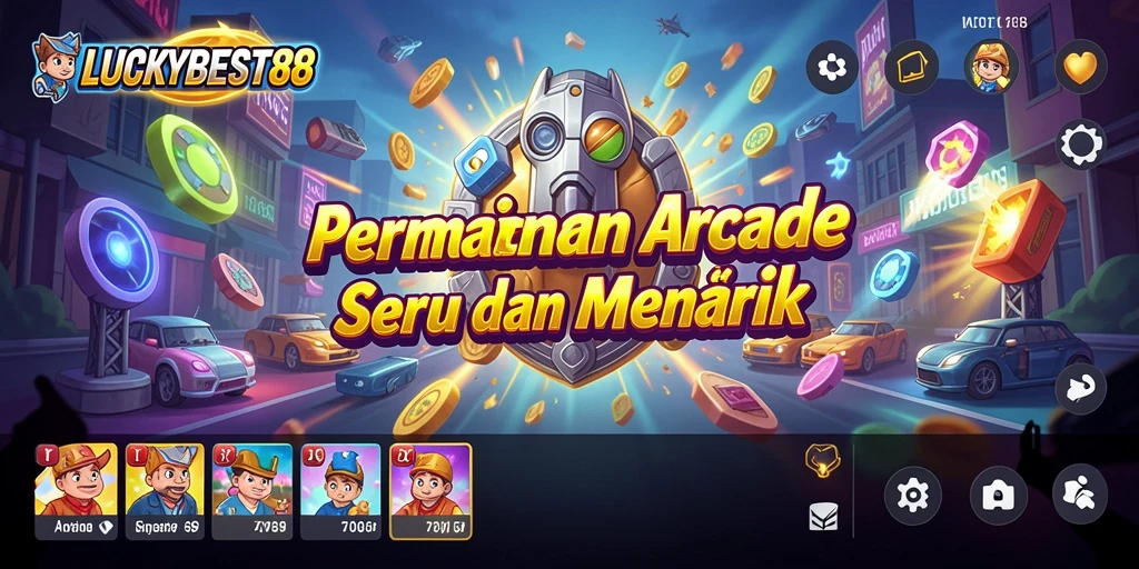 Tampilan gameplay seru dari LUCKYBEST88 yang penuh warna.