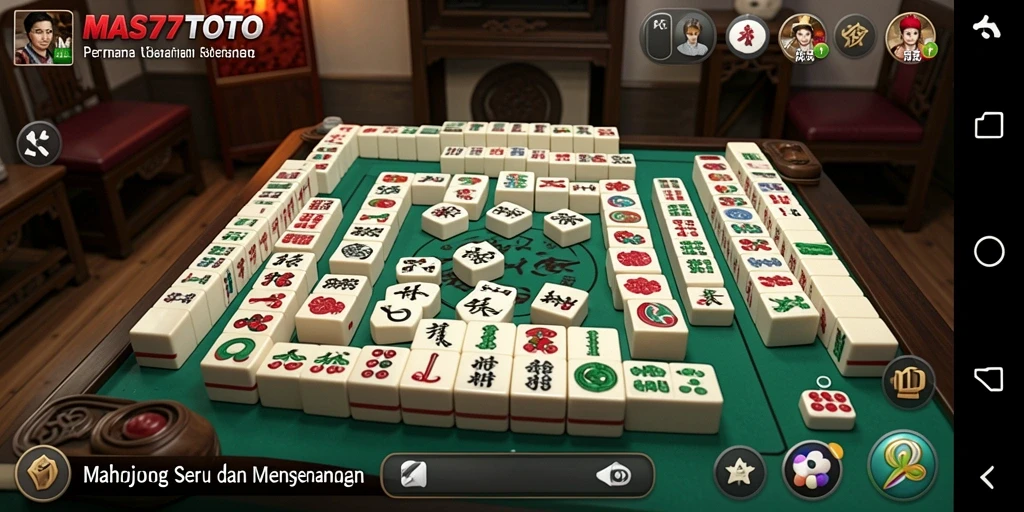 Screenshot gameplay MAS77TOTO yang menampilkan aksi Mahjong menarik.