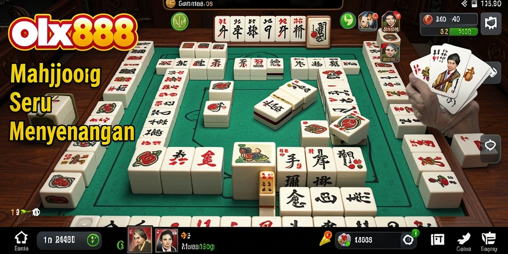 Screenshot OLX888 menampilkan gameplay menarik dalam Mahjong.
