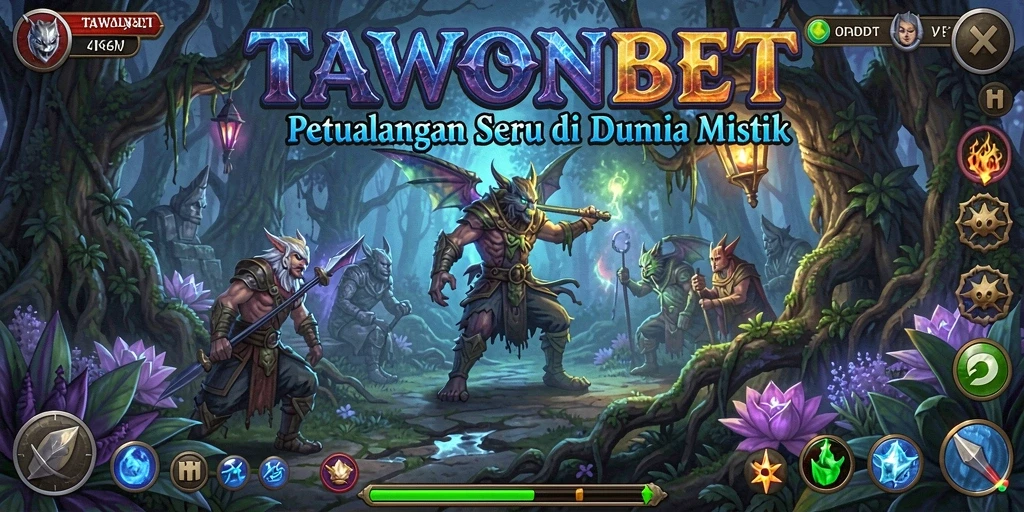 Menampilkan gameplay seru dalam petualangan TAWONBET.