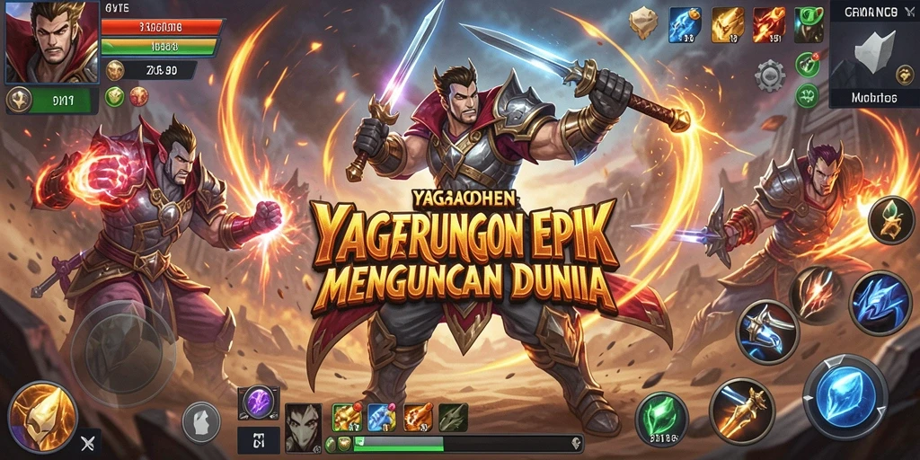 Tampilan gameplay YAGAOHEN yang menegangkan dan berwarna-warni.